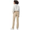 French Toast Womens’ Teen and Young Women’s Straight Fit Stretch Twill Pant(Khaki)