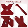 Tarpop 2 Pack French Girls Uniform Tie Cross Adjustable Neck Tie for Girls Back to School Women(Dark Red)