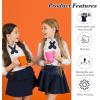 Tarpop 2 Pack French Girls Uniform Tie Cross Adjustable Neck Tie for Girls Back to School Women(Navy Blue)