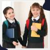 Tarpop 2 Pack French Girls Uniform Tie Cross Adjustable Neck Tie for Girls Back to School Women(Navy Blue)
