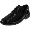 French Toast Boys Dress Shoes – Classic Lace-Up Oxford Casual Dress Formal Shoes – Black (Size 7 Toddler – Size 6 Big Kid)(Black Patent)