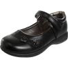 French Toast Girls Mary Jane Shoes Uniform Ballet Flats Dress School Shoes for Girls Size Toddler, Little Kid, Big Kid, Adult(Black Petal)