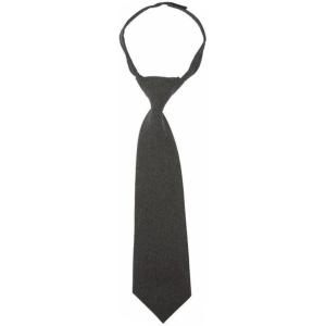 French Toast Boys’ Adjustable Solid 14-20 Size Tie(Heather Gray)