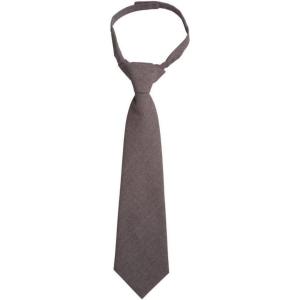 French Toast Boys’ Adjustable Solid 14-20 Size Tie(Heather Grey)