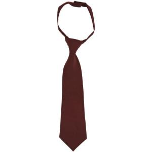 French Toast Boys’ Adjustable Solid 8-12 Size Tie(Burgundy)