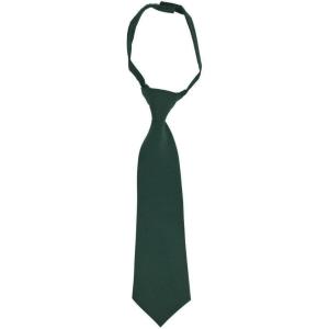French Toast Boys’ Adjustable Solid Tie Size 4-7, Hunter, One Size