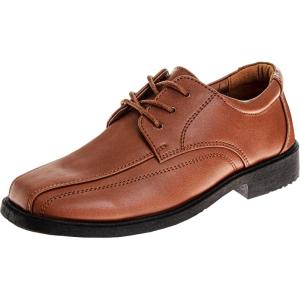 French Toast Boys Dress Shoes – Classic Lace-Up Oxford Casual Dress Formal Shoes – Black (Size 7 Toddler – Size 6 Big Kid)(Tan)