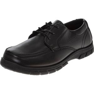 French Toast Boys Shoes – Kids Oxford School Uniform Loafer Church Dress Shoes Slip-On Faux-Leather (Toddler-Big Kid) (Black)(Ft Black Lace Up)