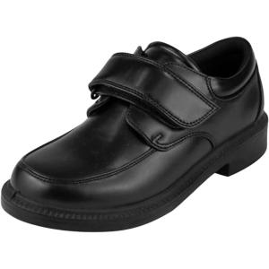 French Toast Boys Shoes – Kids Oxford School Uniform Loafer Church Dress Shoes Slip-On Faux-Leather (Toddler-Big Kid) (Black)(Solid Black)