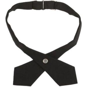 French Toast Girls Adjustable Solid Color Cross Tie(Black)