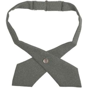 French Toast Girls Adjustable Solid Color Cross Tie(Grey)