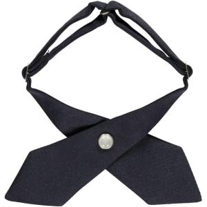 French Toast Girls Adjustable Solid Color Cross Tie(Navy)