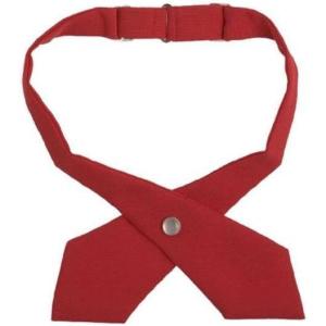 French Toast Girls Adjustable Solid Color Cross Tie(Red)