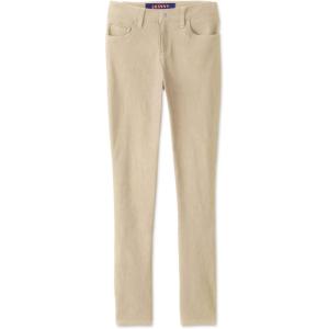 French Toast Women’s Super Stretch Skinny Uniform Pants with Pockets(Khaki)