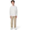French Toast Men’s Long Sleeve Oxford Shirt(Light Blue)