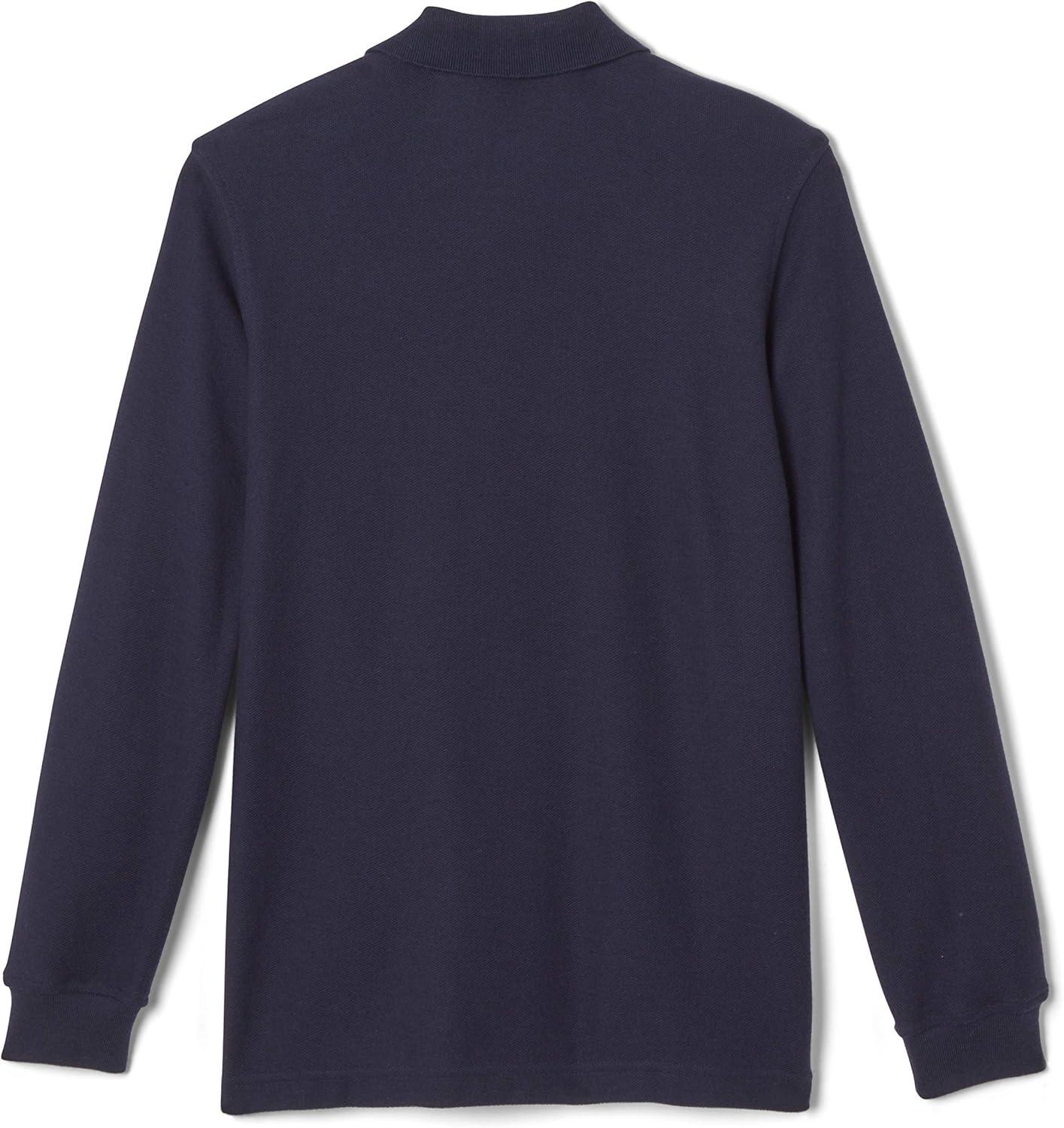 imageFrench Toast Mens Long Sleeve Cotton Blend Pique Polo ShirtNavy