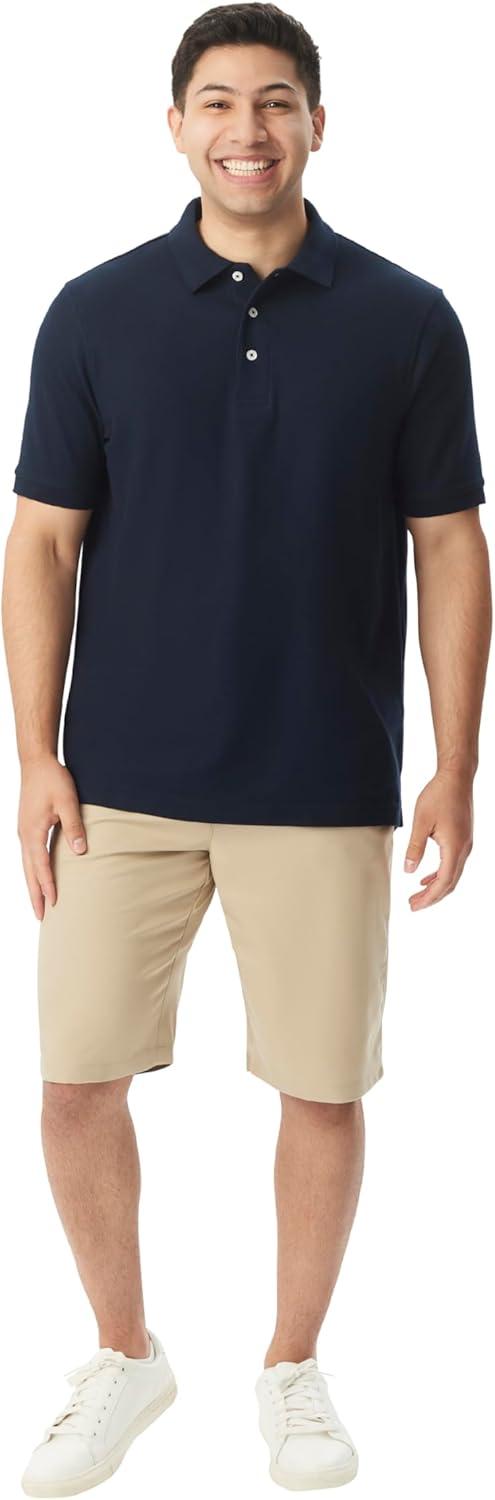 imageFrench Toast Unisex Adult Pique Polo Standard amp HuskyNavy