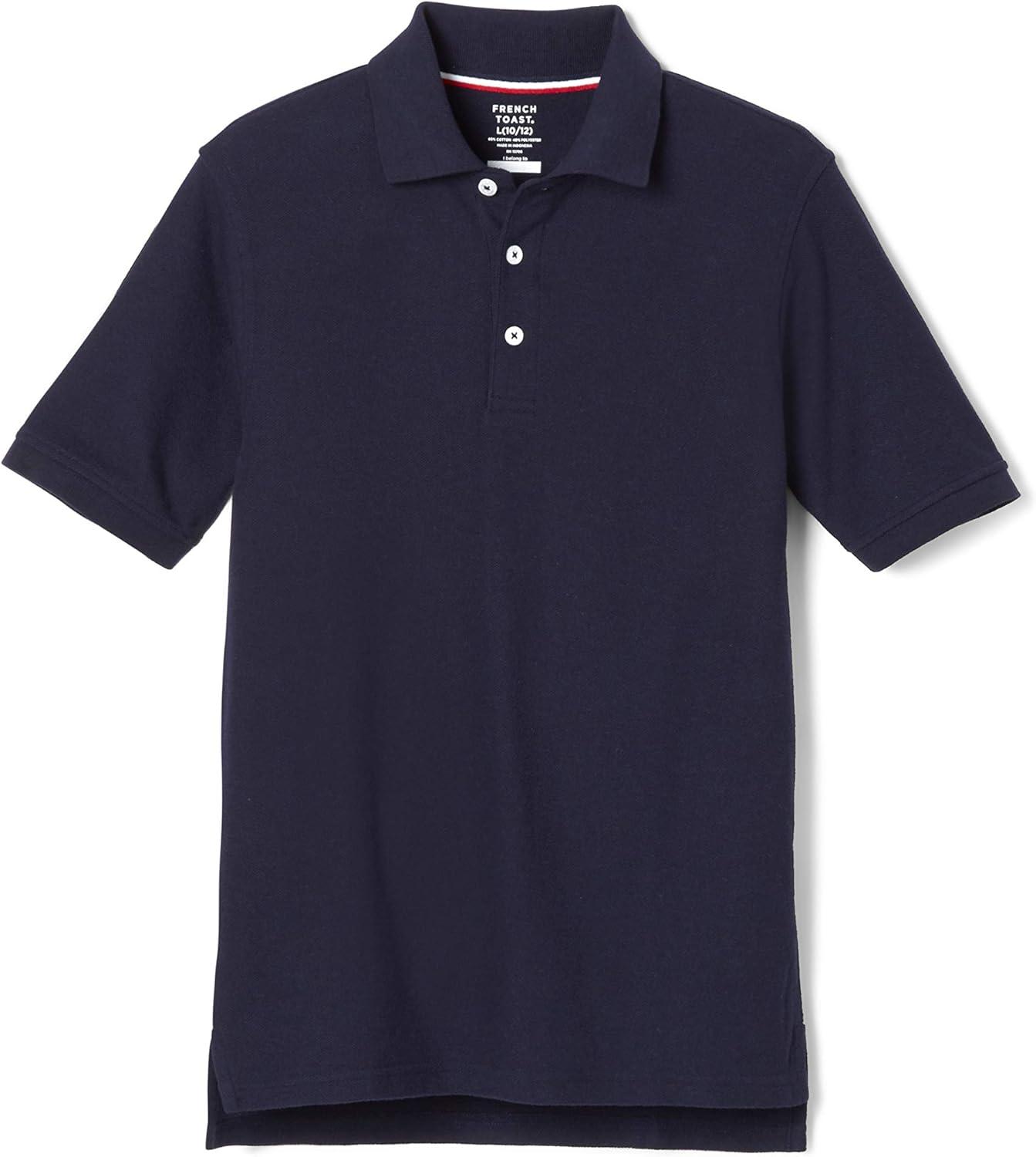 imageFrench Toast Unisex Adult Pique Polo Standard amp HuskyNavy