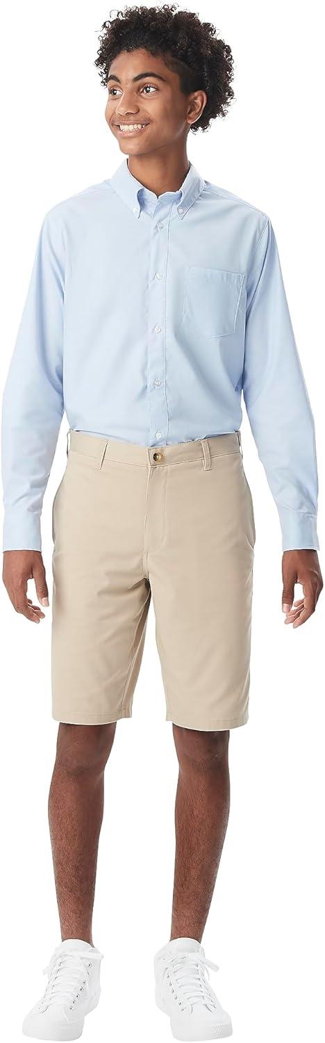 imageFrench Toast Young Mens Long Sleeve Oxford ShirtLight Blue