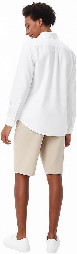 imageFrench Toast Young Mens Long Sleeve Oxford ShirtWhite