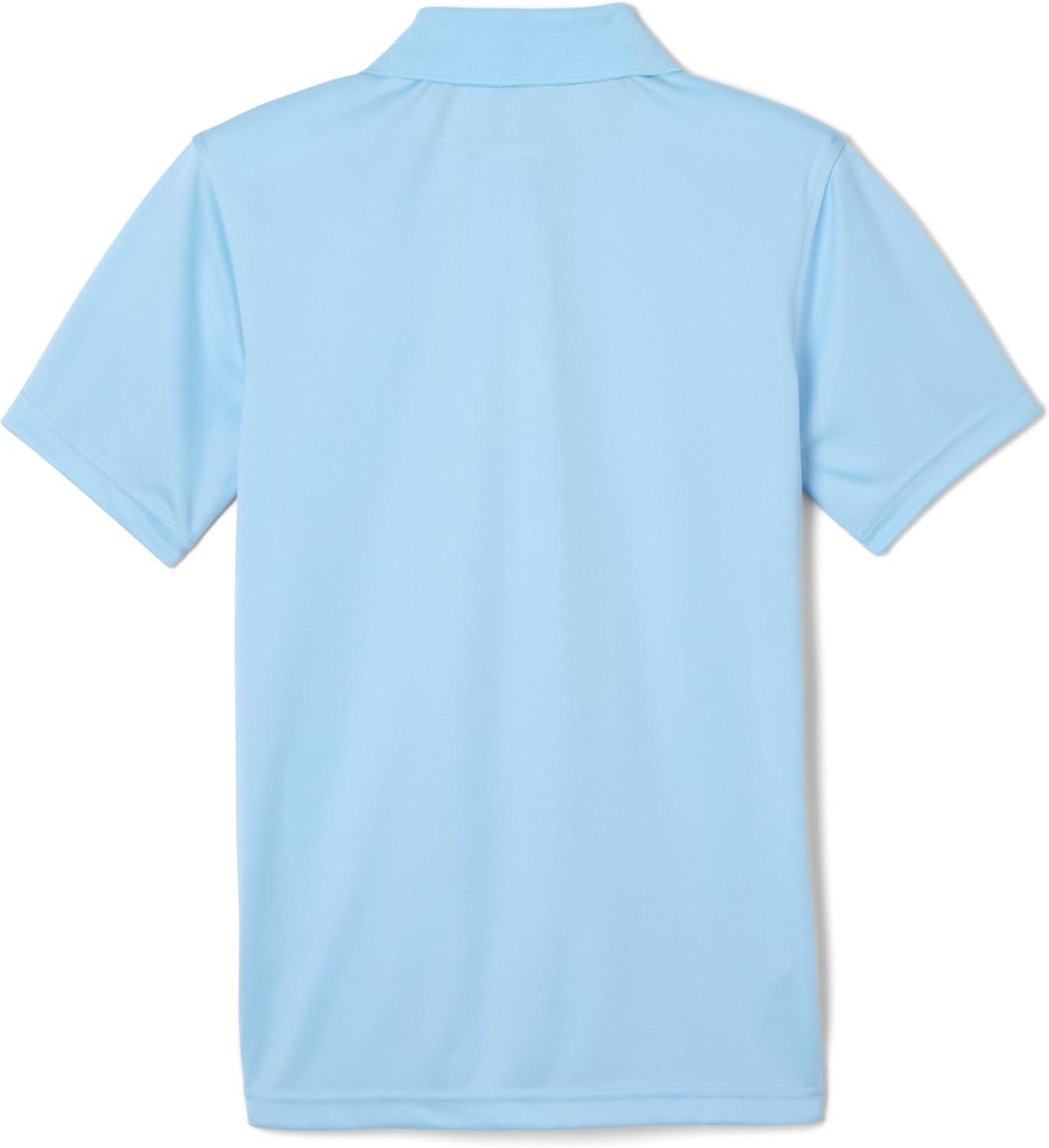 imageFrench Toast Young Mens Moisture Wicking Performance Sport Polo Short Sleeve ShirtLight Blue
