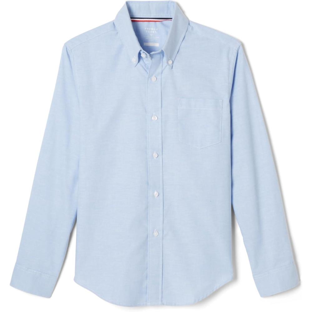 imageFrench Toast Young Mens Long Sleeve Oxford ShirtLight Blue