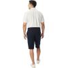 French Toast Men’s Flat Front Stretch Twill Short(Navy)