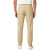 French Toast Men’s Stretch Twill Jogger with Zipper Pockets(Khaki)