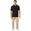 French Toast Unisex Adult Pique Polo (Standard & Husky)(Black)