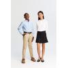 French Toast Young Mens Long Sleeve Oxford Shirt(Light Blue)