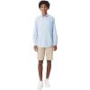 French Toast Young Mens Long Sleeve Oxford Shirt(Light Blue)