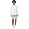 French Toast Young Mens Long Sleeve Oxford Shirt(White)