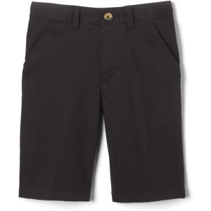 French Toast Boys’ Flat Front Stretch Short(Black)