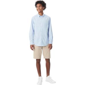 French Toast Men’s Flat Front Stretch Twill Short(Khaki)