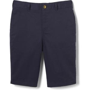 French Toast Men’s Flat Front Stretch Twill Short(Navy)