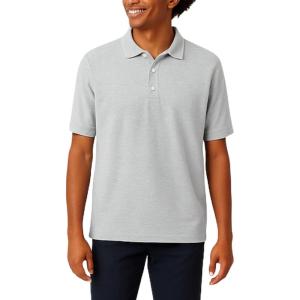 French Toast Unisex Adult Pique Polo (Standard & Husky)(Heather Gray)
