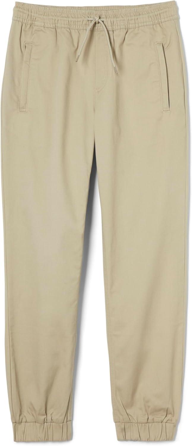 imageFrench Toast Young Mens PullOn Stretch Twill Jogger with Zipper PocketsKhaki