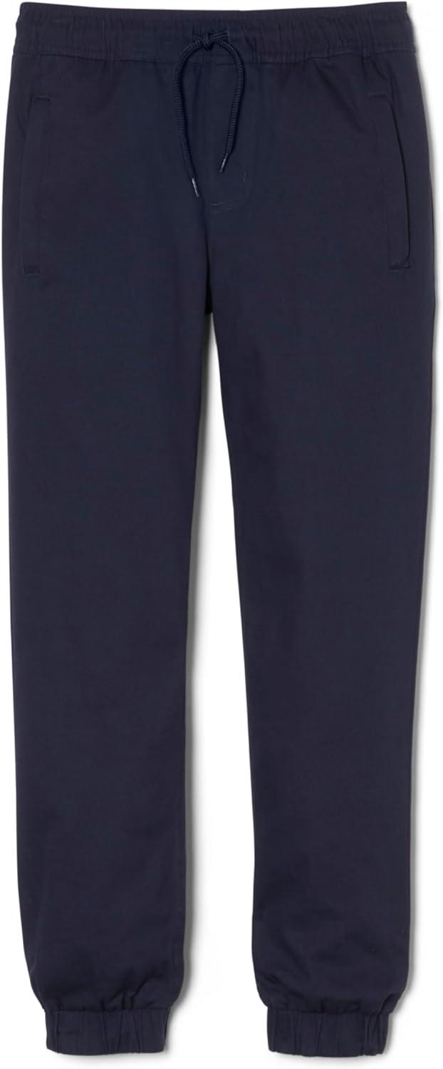 imageFrench Toast Young Mens PullOn Stretch Twill Jogger with Zipper PocketsNavy