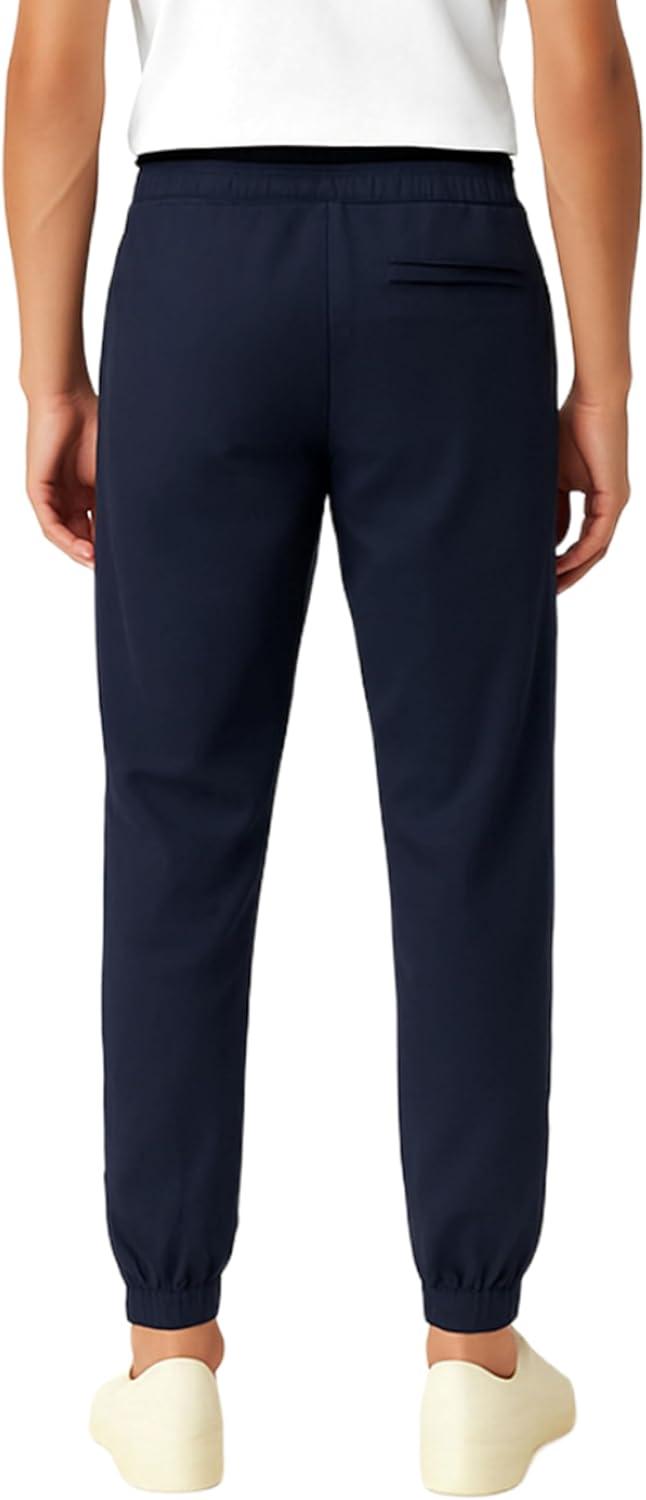 imageFrench Toast Young Mens PullOn Stretch Twill Jogger with Zipper PocketsNavy