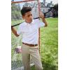 French Toast Boys’ 2-Pack Short Sleeve Pique Polo Shirt(White)