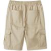 French Toast Boys’ Pull-On Twill Cargo Shorts(Khaki)