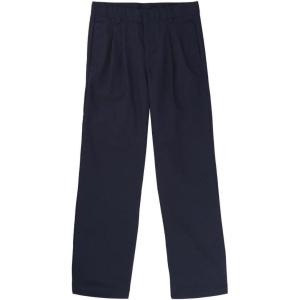 French Toast Boys Adjustable Waist Relaxed Fit Pleated Pant(Navy)