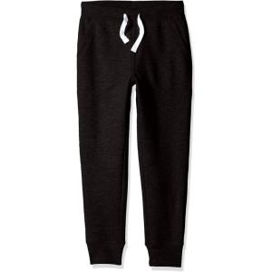 French Toast Boys’ Fleece Jogger(Black (D))