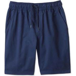 French Toast Boys’ Pull-On Twill Shorts with Drawstring(Navy)