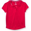 French Toast Girls’ Short Sleeve Moisture Wicking Sport Polo(Red)