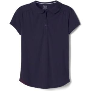 French Toast Girls’ Short Sleeve Moisture Wicking Sport Polo(Navy)