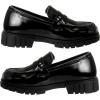 French Toast Girls Round Toe Ankle Strap Maryjane School Shoes – Mary Jane Chunky Platform Oxford Dress Shoe Pumps – Black/Navy/Brown (Size 12-5 Little Kid/Big Kid)(Black Shine)