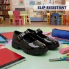 French Toast Girls Round Toe Ankle Strap Maryjane School Shoes Toddler/Little Kid/Big Kid(Black Patent)