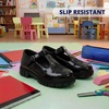 French Toast Girls Round Toe Ankle Strap Maryjane School Shoes Toddler/Little Kid/Big Kid(Glossy Black)