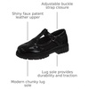 French Toast Girls Round Toe Ankle Strap Maryjane School Shoes Toddler/Little Kid/Big Kid(Glossy Black)